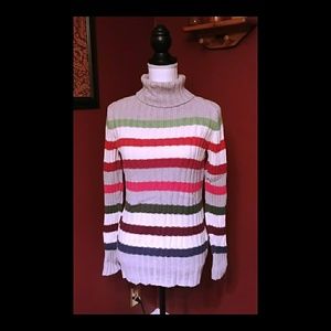 Sonoma multicolored striped sweater